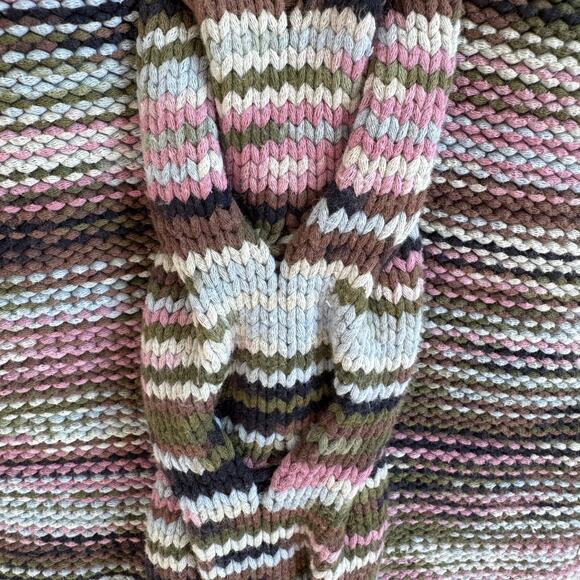 Rails Brixton Striped Knit Sweater Vest Forest Space Dye Medium - Picture 9 of 13
